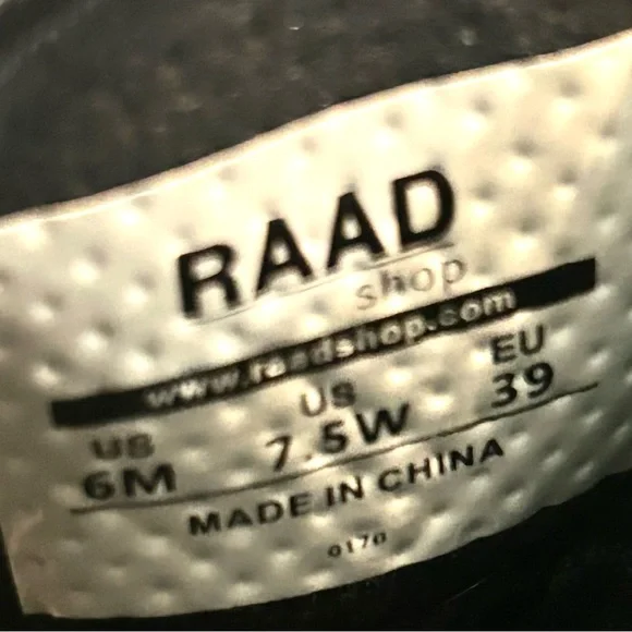 RAAD Black Multicolor Lace up High Top Sneakers Women’s size 7.5W Men’s size 6M - Picture 4 of 13